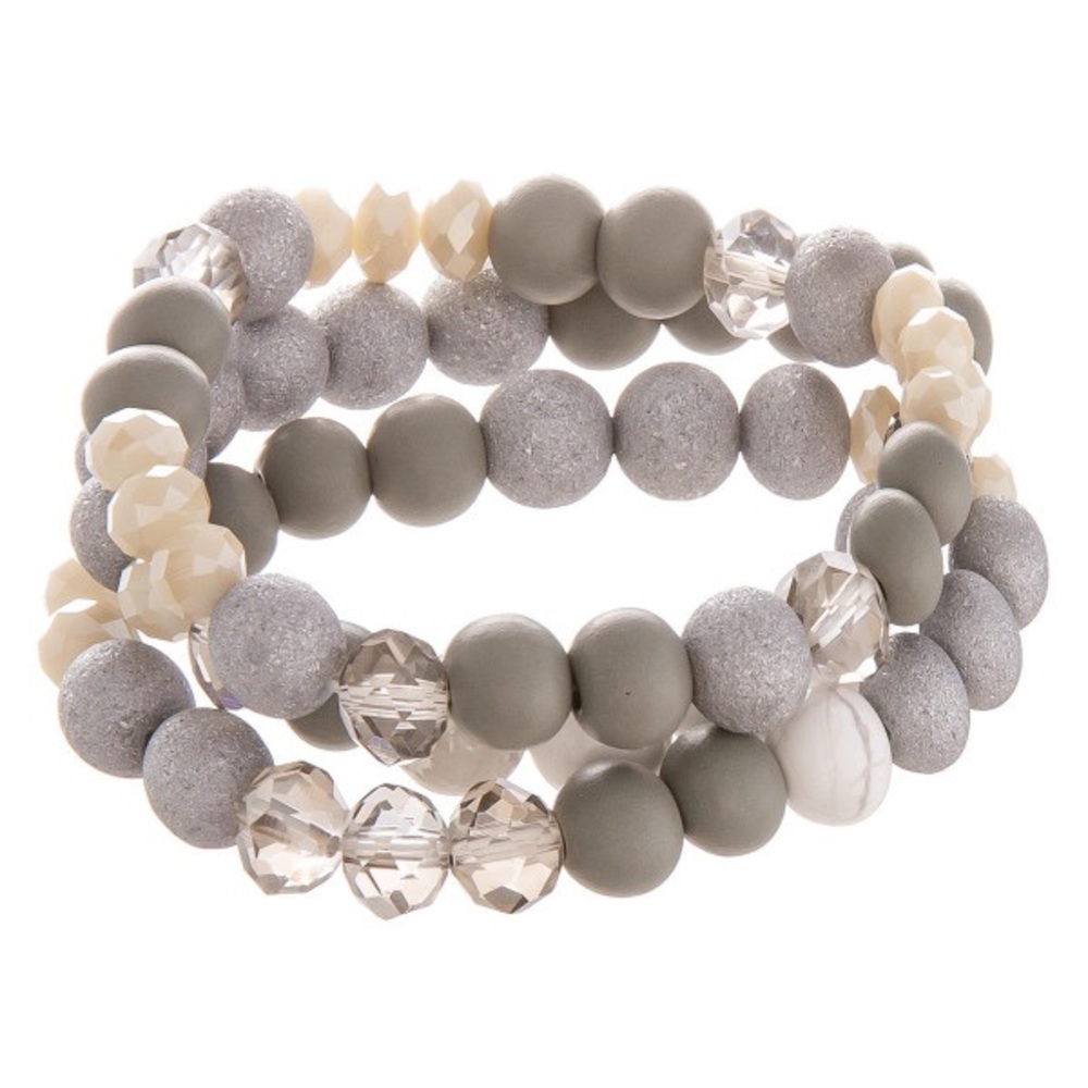 Neutral beaded bracelet